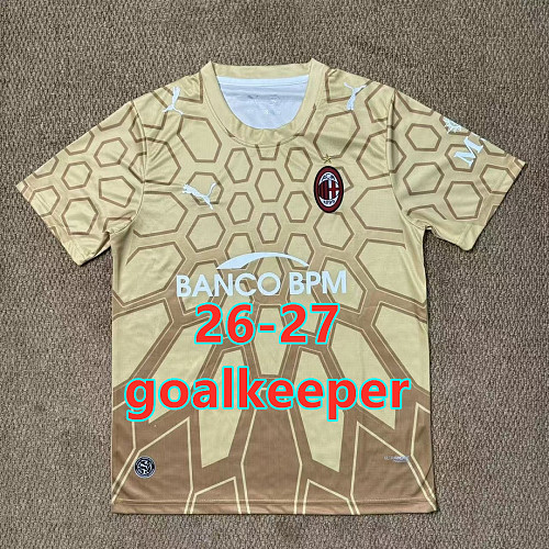 26-27 AC Milan Goalkeeper Fans Version Jersey S-4XL AC