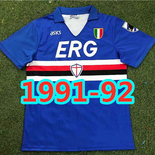 Sampdoria Retro Home Jersey S-2XL
