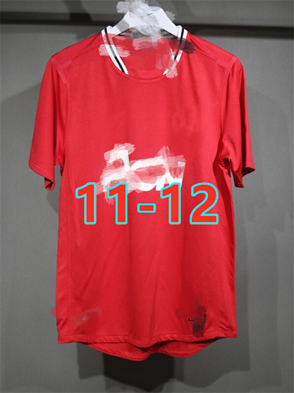 11-12 Manchester United Home Retro Player Version Jersey S-2XL