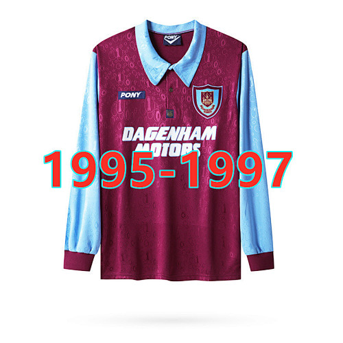 West Ham United Long Sleeve Home Jersey S-2XL