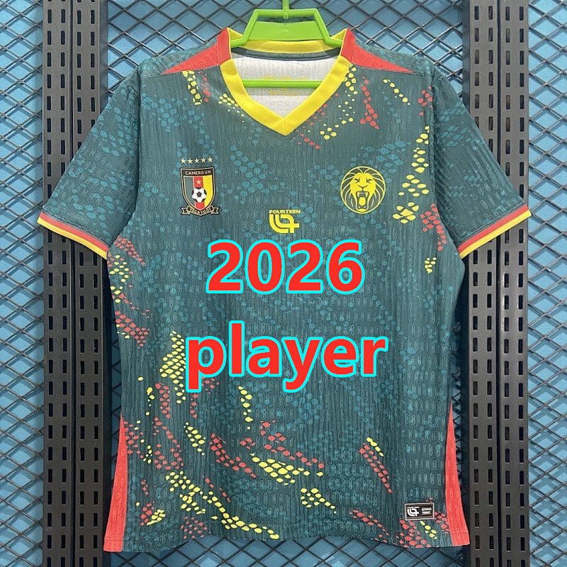 Cameroon Home Player Version Jersey S-2XL