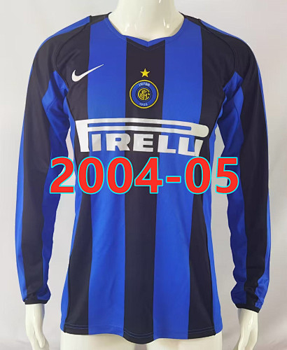 Inter Milan Retro Long Sleeve Home Jersey S-2XL