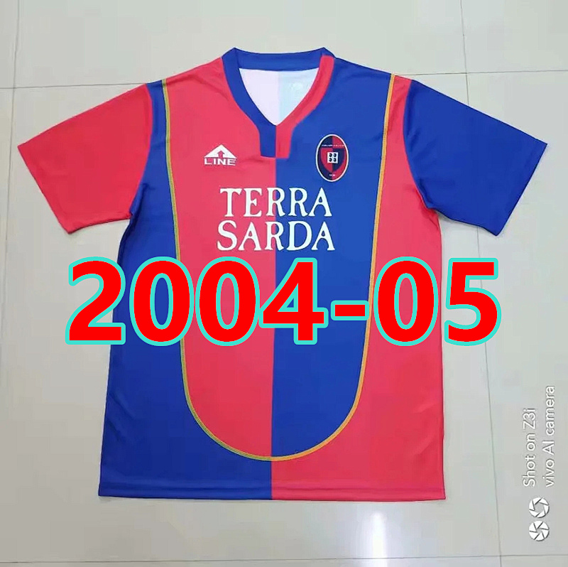 Cagliari Retro Version TopThai Quality Home Jersey ID