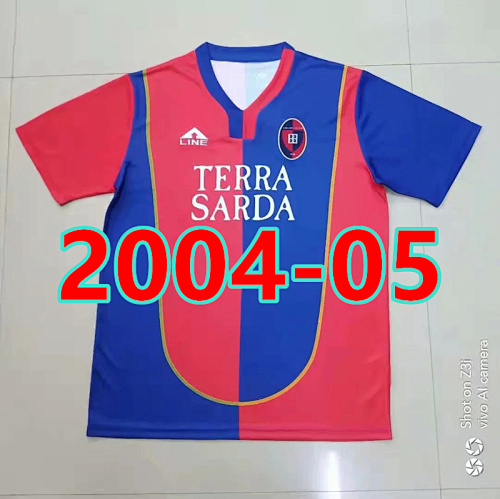 Cagliari Retro Version TopThai Quality Home Jersey ID