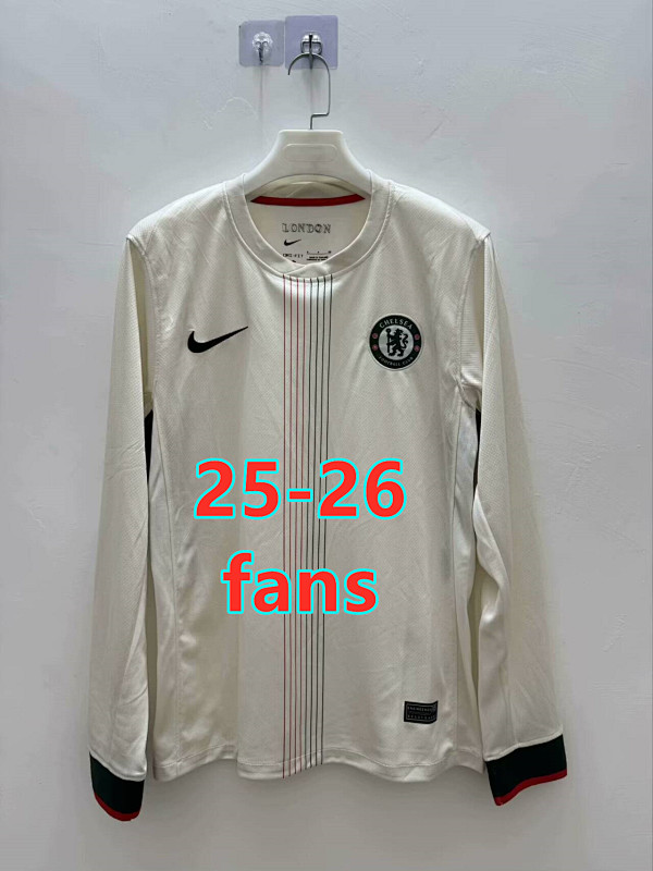 Epl & Ucl 25-26 Chelsea Away Fans Version Long Jersey S-4XL