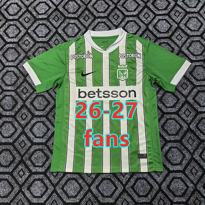 26-27 Atletico Nacional Home Fans Version Jersey S-4XL