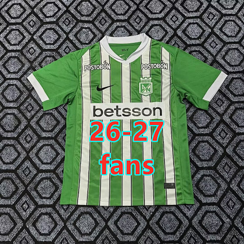 26-27 Atletico Nacional Home Fans Version Jersey S-4XL