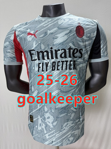 25-26 AC Milan Goalkeeper Player Jersey S-2XL AC