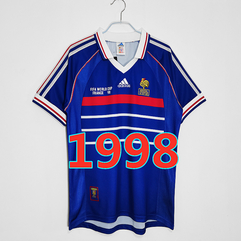 Fr.ance Retro TopThai Quality Home Jersey S-2XL
