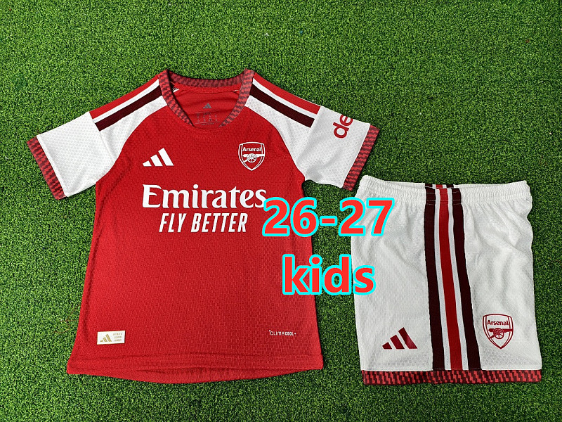 26-27 Arsenal Home Kids Player Version Kit 16 -28
