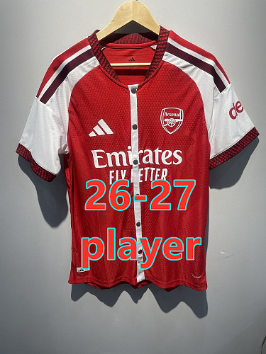 26-27 Arsenal Home Player Baseball Jersey S-4XL