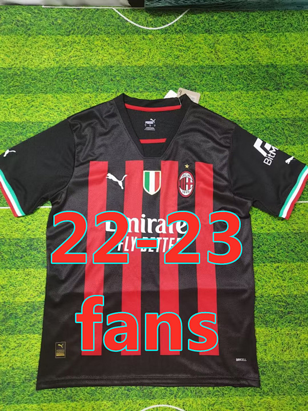 AC Milan Fans Version 22-23 Home Jersey S-4XL AC