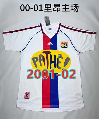 01-02 Lyonnais Home Retro Jersey S-2XL