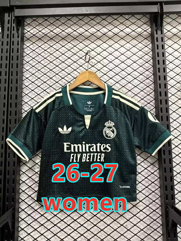 26-27 Real Madrid Away Women Short Jersey S-2XL