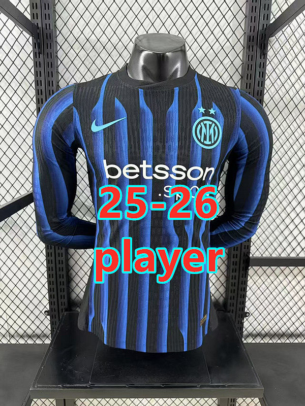Fifa 25-26 Inter Milan Home Player Long Jersey S-2XL