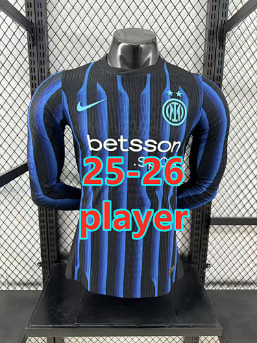 Fifa 25-26 Inter Milan Home Player Long Jersey S-2XL