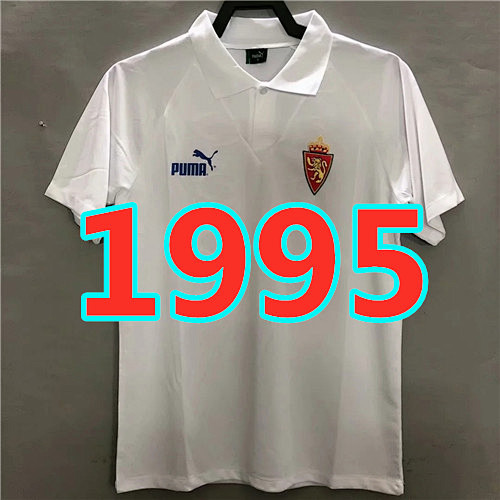 Zaragoza Retro TopThai Quality Home Jersey S-2XL
