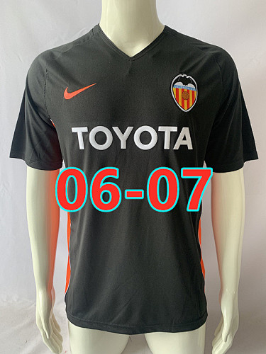 06-07 Valencia Away Retro Jerseys S-2XL