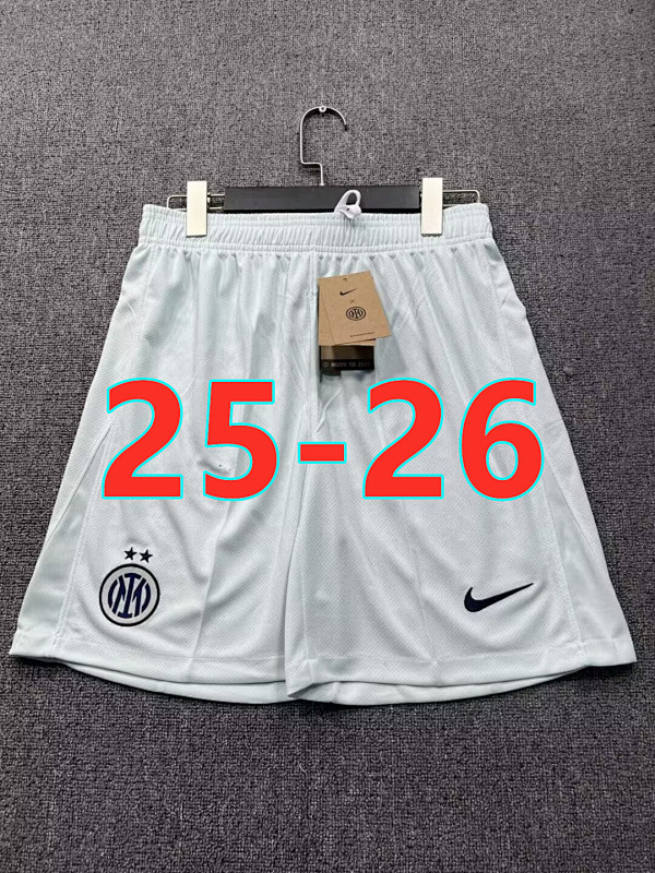 25-26 Inter Milan Away Fans Version Shorts S-2XL