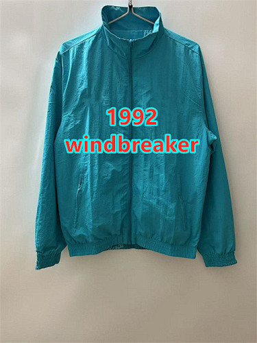 Barcelona Retro Embroidery Reversible Windbreaker S-2XL