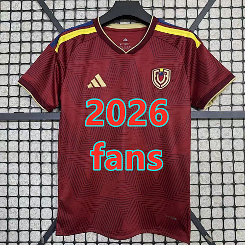 Venezuela Home Fans Version Jersey S-4XL