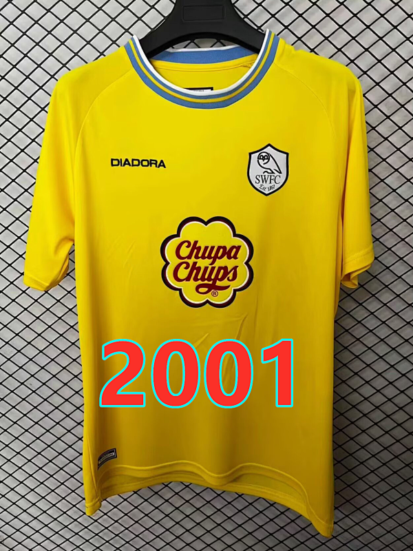 Sheffield Wednesday Away Retro Fans Version Jersey S-4XL