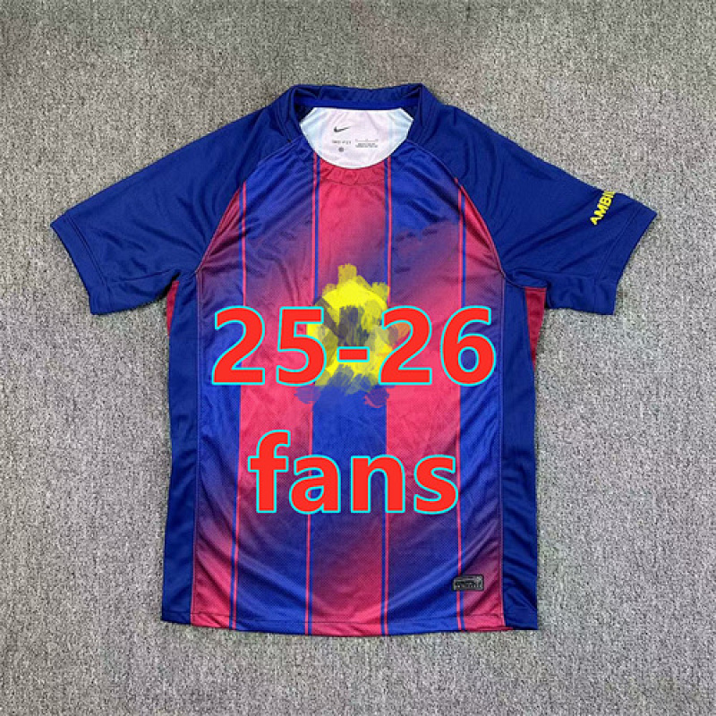 25-26 Barcelona Home Fans Version Jersey S-4XL