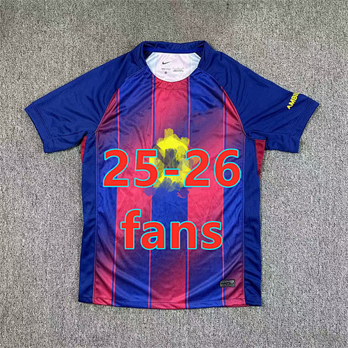 25-26 Barcelona Home Fans Version Jersey S-4XL