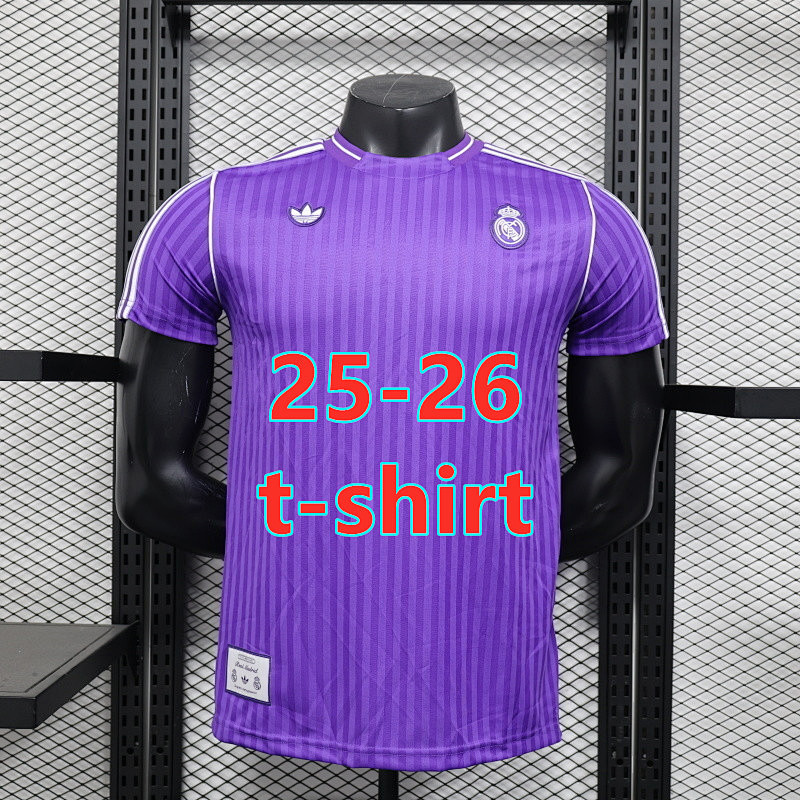 25-26 Real Madrid Training Player Version T-shirt S-2XL T