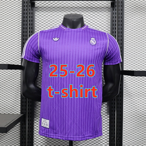 25-26 Real Madrid Training Player Version T-shirt S-2XL T