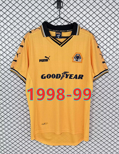 Wolves Home Retro Fans Version Jersey S-2XL