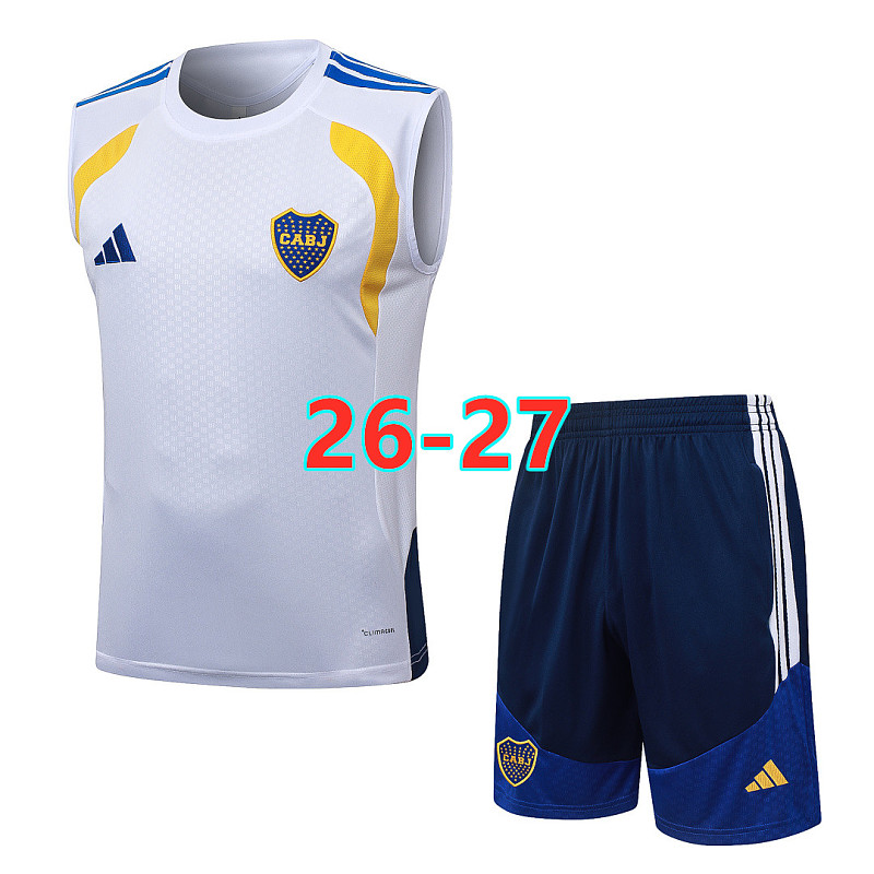 26-27 Boca Juniors Short Sleeve Vest Tracksuit S-2XL