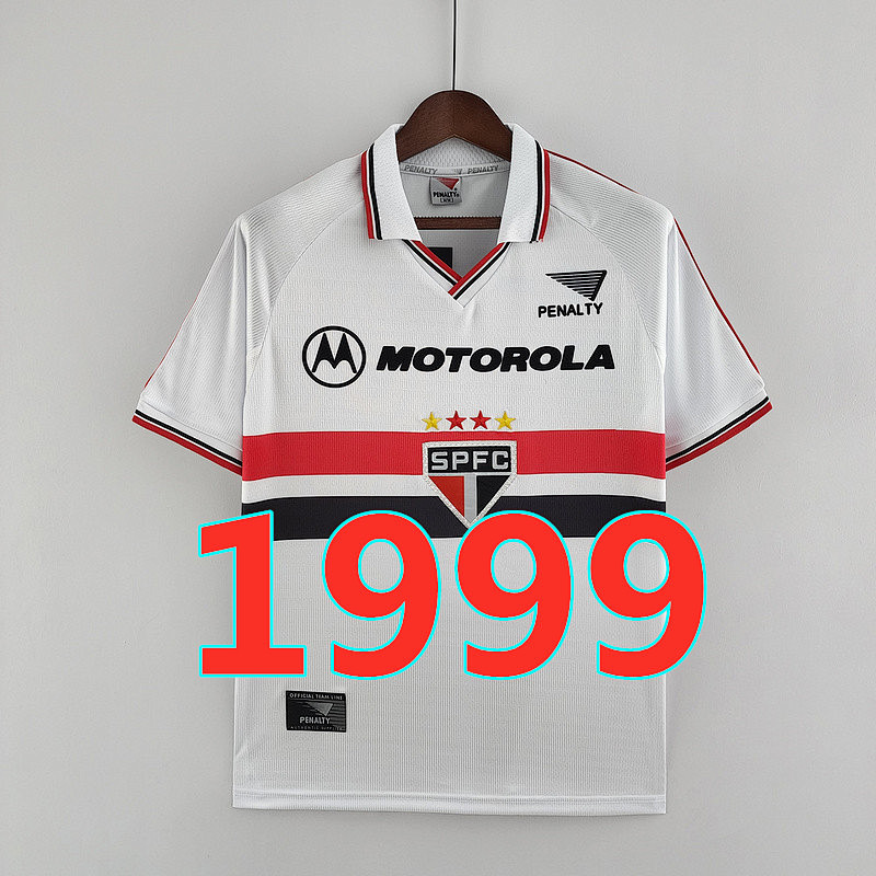 Sao Paulo Retro TopThai Quality Away Jersey S-2XL