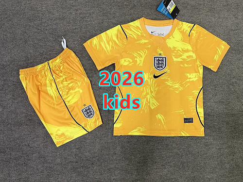England Goalkeeper Kids Jersey+shorts Kit 16 -28