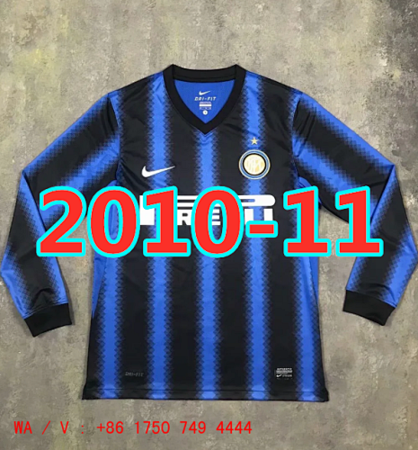 Inter Milan Retro Home Long Sleeve Jersey S-Xxl
