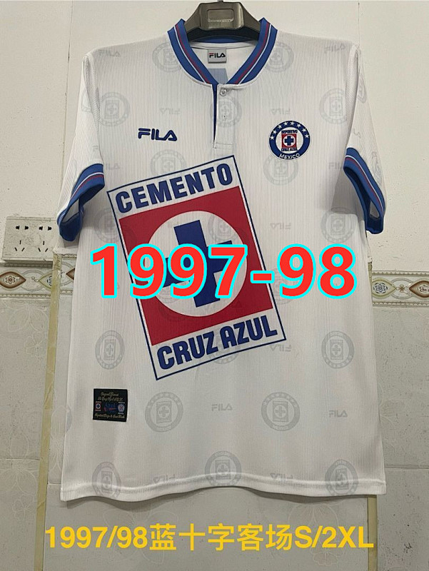 Cruz Azul Away Retro Jersey S-2XL