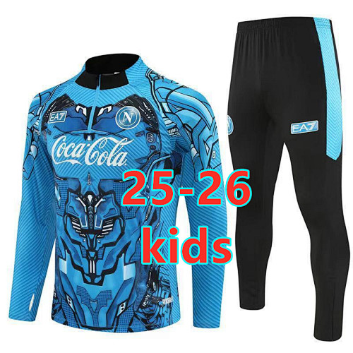 25-26 Napoli Kids Long Sleeve Tracksuit Kit 10 -18