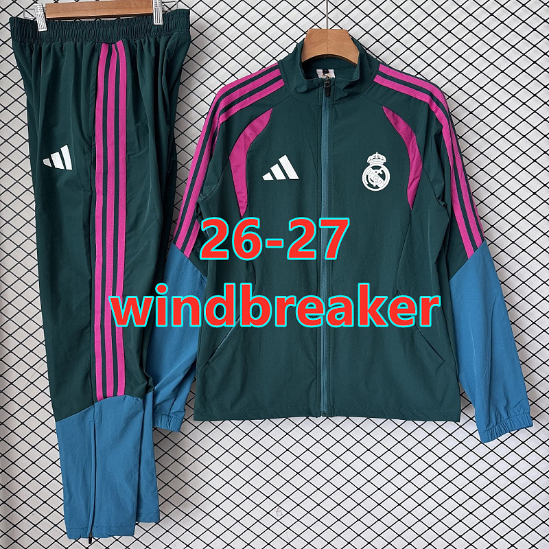 26-27 Real Madrid Windbreaker Kit S-2XL