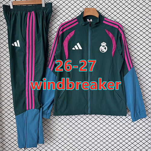 26-27 Real Madrid Windbreaker Kit S-2XL