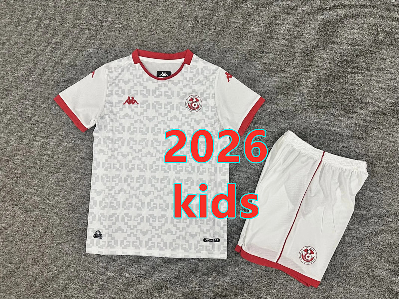 Tunisia Away Kids Jersey+shorts Kit 16 -28