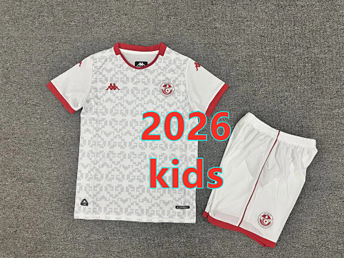 Tunisia Away Kids Jersey+shorts Kit 16 -28