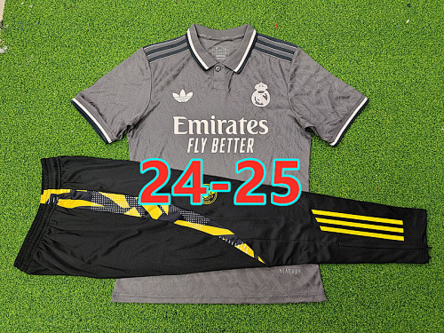 24-25 Real Madrid Third Short Sleeve+pants Kit S-2XL 24-25