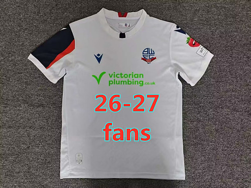 26-27 Bolton Home Fans Version Jersey S-4XL
