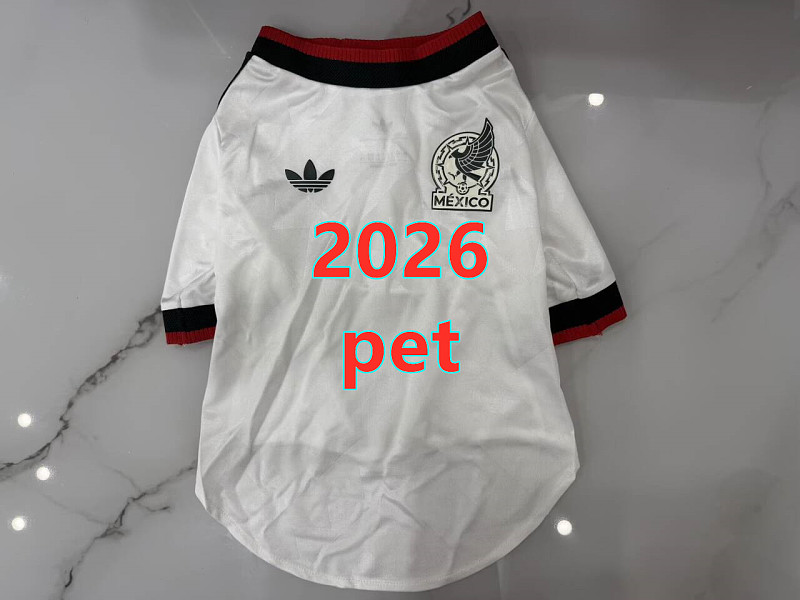 Mexico Away Pet Jersey S-2XL