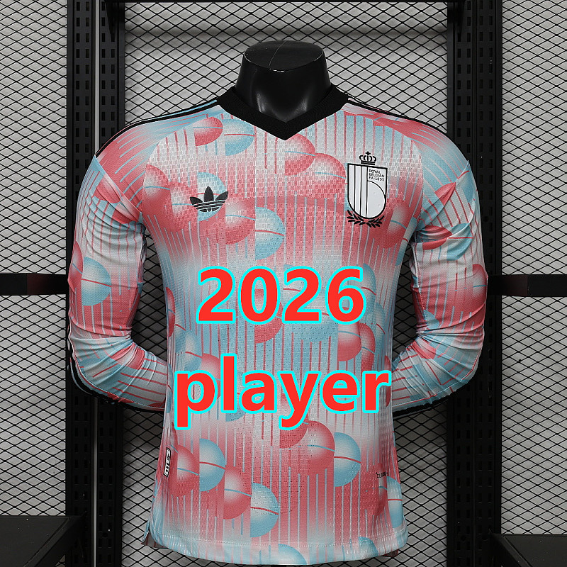 Belgium Away Player Long 16 Teams Jersey S-2XL 16