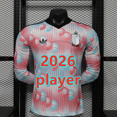 Belgium Away Player Long 16 Teams Jersey S-2XL 16