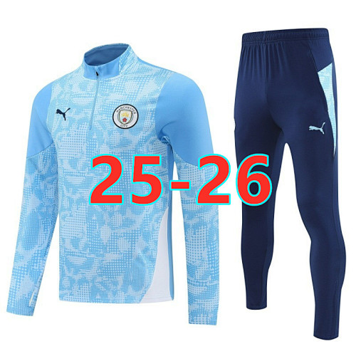 25-26 Manchester City Long Sleeve Tracksuit S-2XL