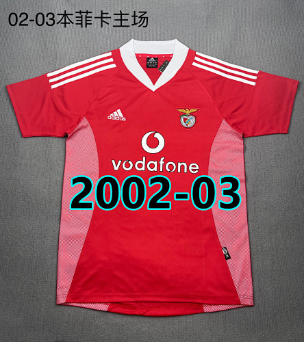 02-03 Benfica Home Retro TopThai Quality Jersey S-2XL