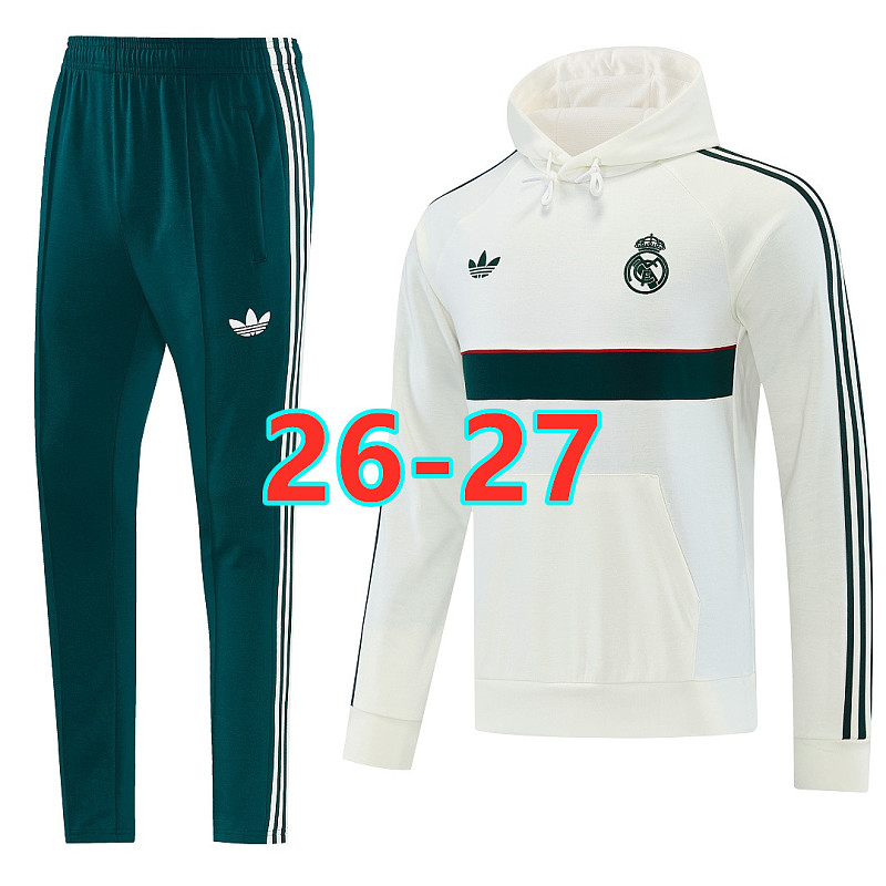26-27 Real Madrid Hoodie+pants S-2XL