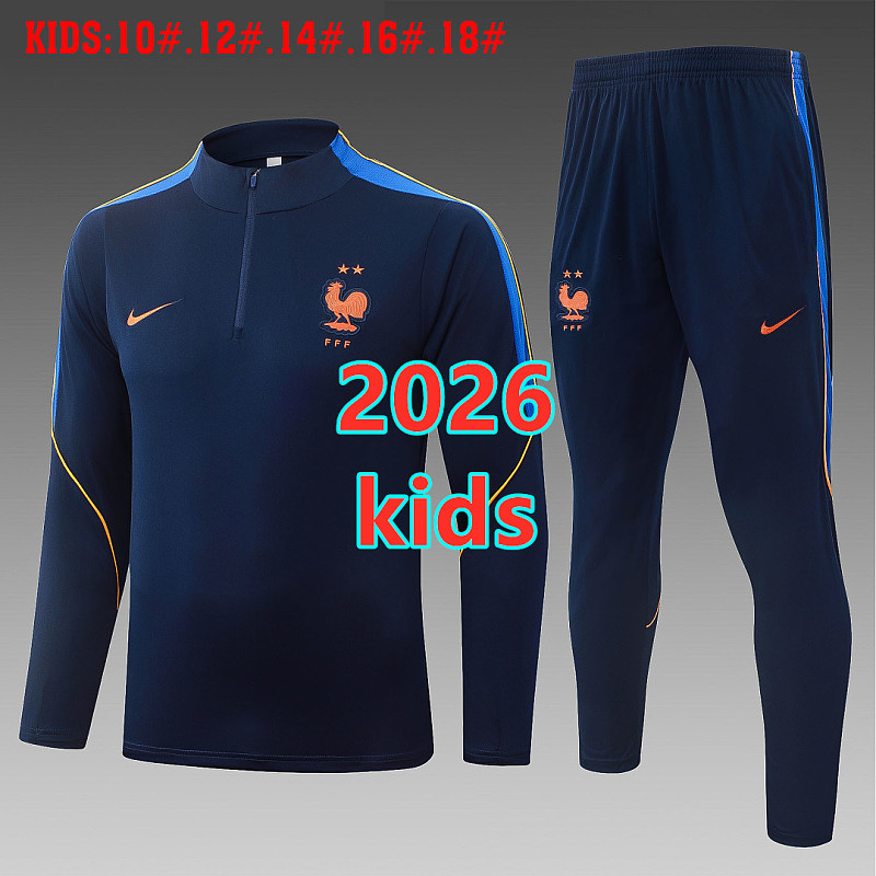 France Kids Long Sleeve Tracksuit 10 -18
